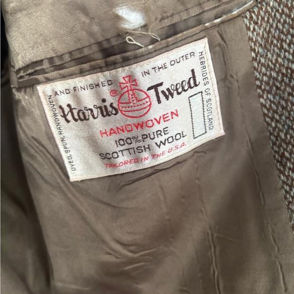 Brown Harris Tweed Sportcoat 40L - Picture 2 of 11